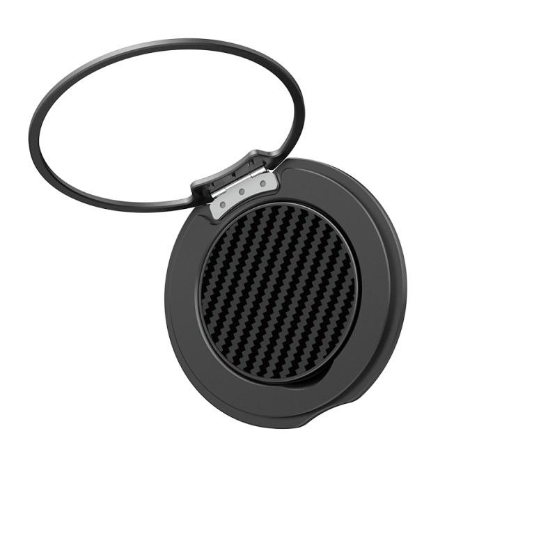 Raptic Defeme FreeFlow 360 Degree Rotatable Carbon Fiber Design Finger Ring Stand - 14