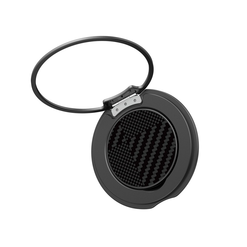 Raptic Defeme FreeFlow 360 Degree Rotatable Carbon Fiber Design Finger Ring Stand - 16