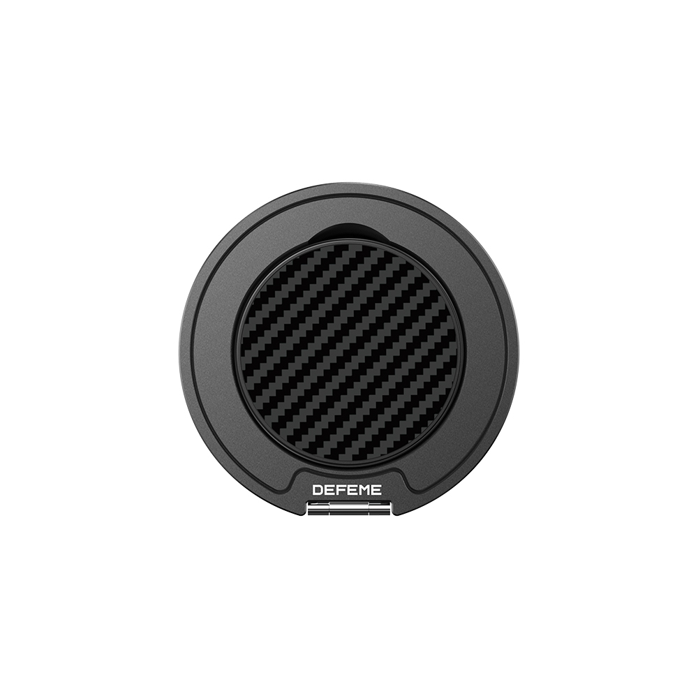 Raptic Defeme FreeFlow 360 Derece Dönebilen Karbon Fiber Tasarımlı Parmak Ring Stand - Siyah