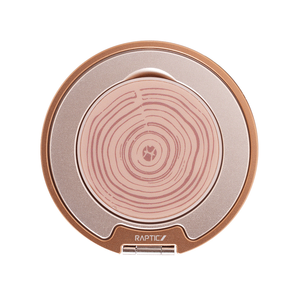 Raptic FreeFlow Grid Serisi 360 Derece Dönebilen Magnetik Ring Stand Telefon Tutucu - Kahverengi