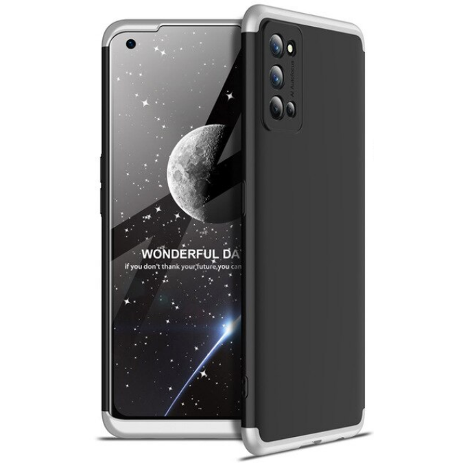 Realme 7 Pro Kılıf Zore Ays Kapak - Siyah-Gri