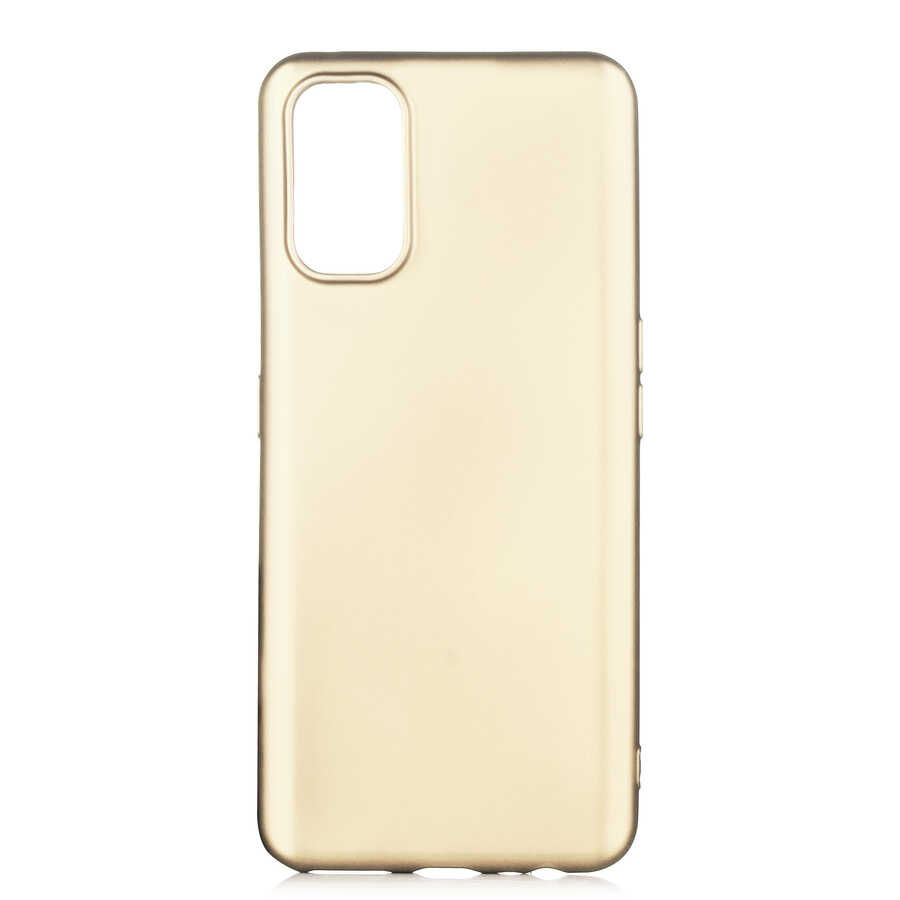 Realme 7 Pro Kılıf Zore Premier Silikon Kapak - Gold