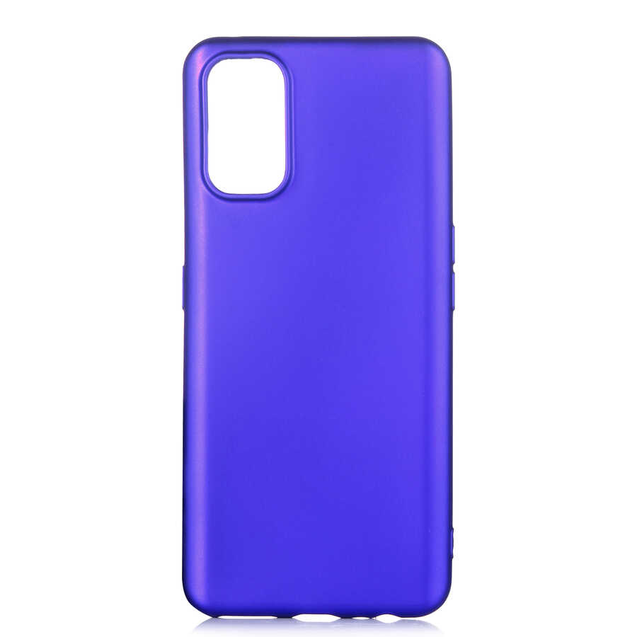 Realme 7 Pro Kılıf Zore Premier Silikon Kapak - Saks Mavi