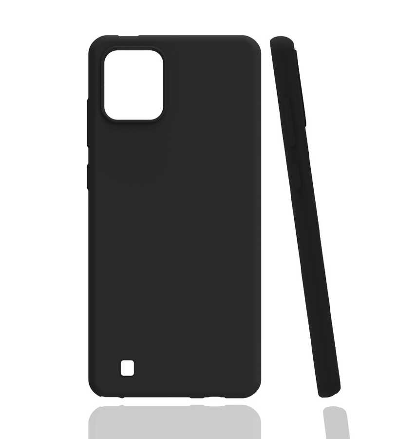 Realme C11 2021 Kılıf Zore Biye Silikon - Siyah