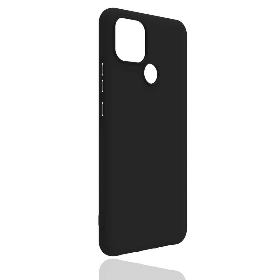 Realme C25 Kılıf Zore Biye Silikon - Siyah