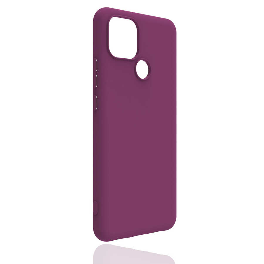 Realme C25 Kılıf Zore Biye Silikon - Mor