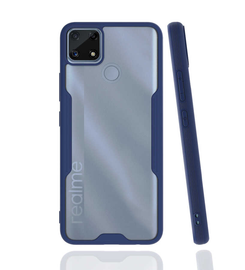 Realme C25 Kılıf Zore Parfe Kapak - Lacivert