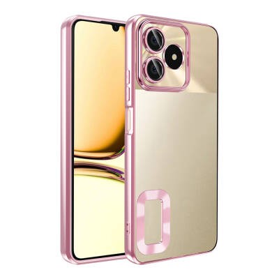 Realme C53 Kılıf Kamera Korumalı Logo Gösteren Zore Omega Kapak - 3