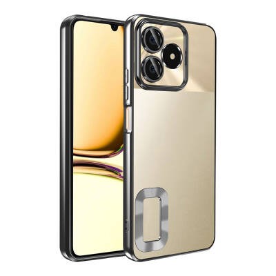 Realme C53 Kılıf Kamera Korumalı Logo Gösteren Zore Omega Kapak - 8