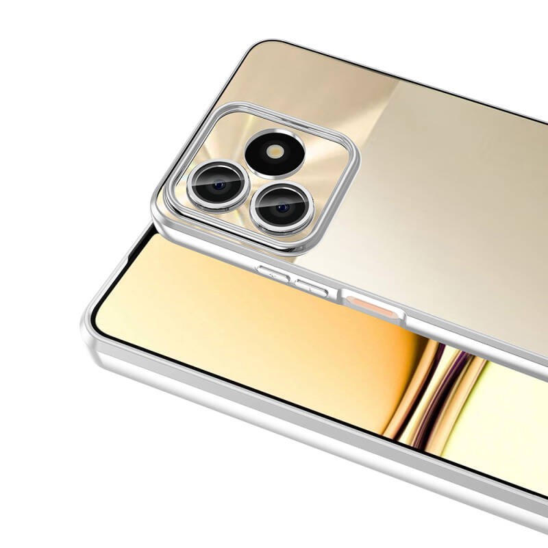 Realme C53 Kılıf Kamera Korumalı Logo Gösteren Zore Omega Kapak - 16