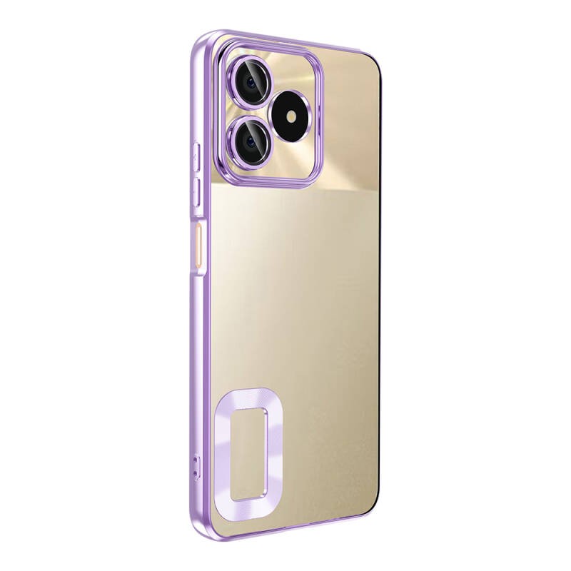 Realme C53 Kılıf Kamera Korumalı Logo Gösteren Zore Omega Kapak - 12