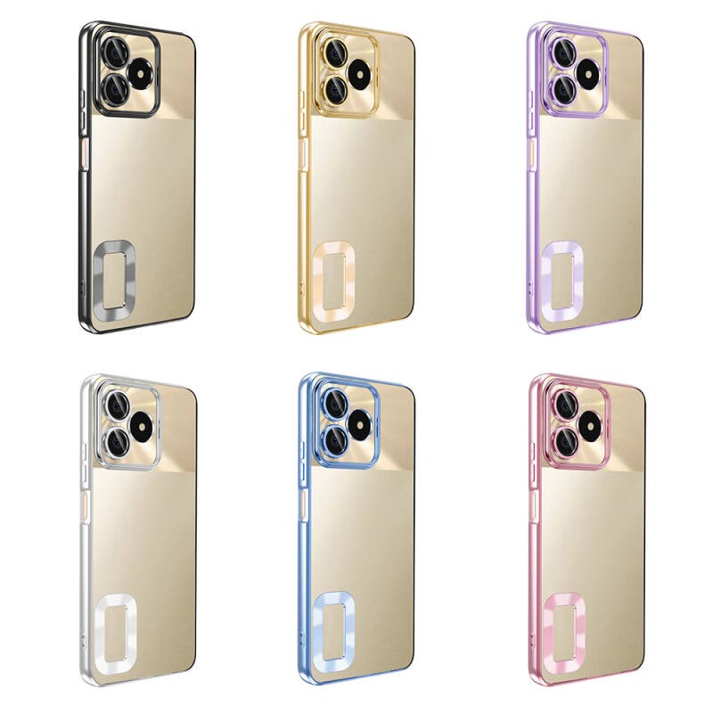 Realme C53 Kılıf Kamera Korumalı Logo Gösteren Zore Omega Kapak - 22