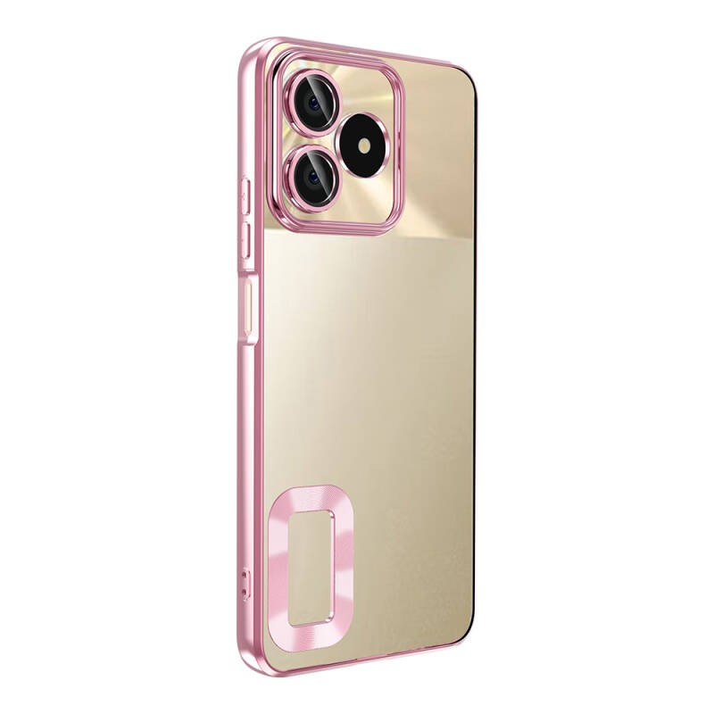 Realme C53 Kılıf Kamera Korumalı Logo Gösteren Zore Omega Kapak - 10