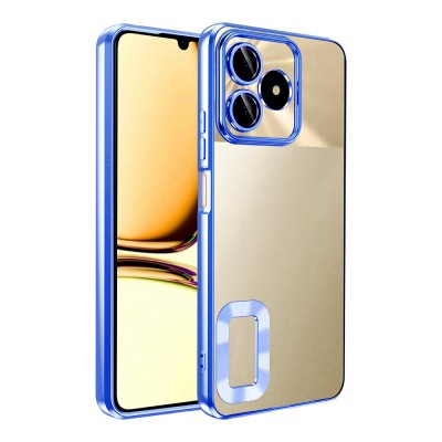 Realme C53 Kılıf Kamera Korumalı Logo Gösteren Zore Omega Kapak - 7
