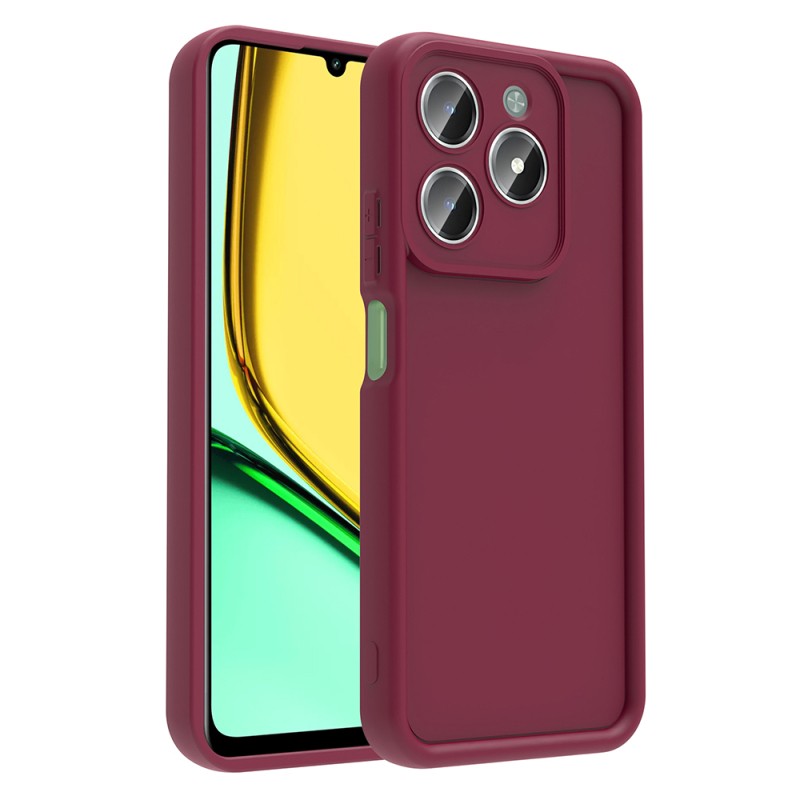 Realme C61 Case Camera Protection Zore Ananas Cover - 1