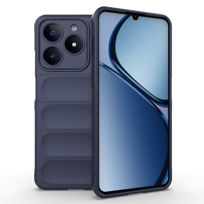 Realme C61 Case Flexible TPU Hollow Back Surface Design Zore Etnik Silicone Cover - Zore