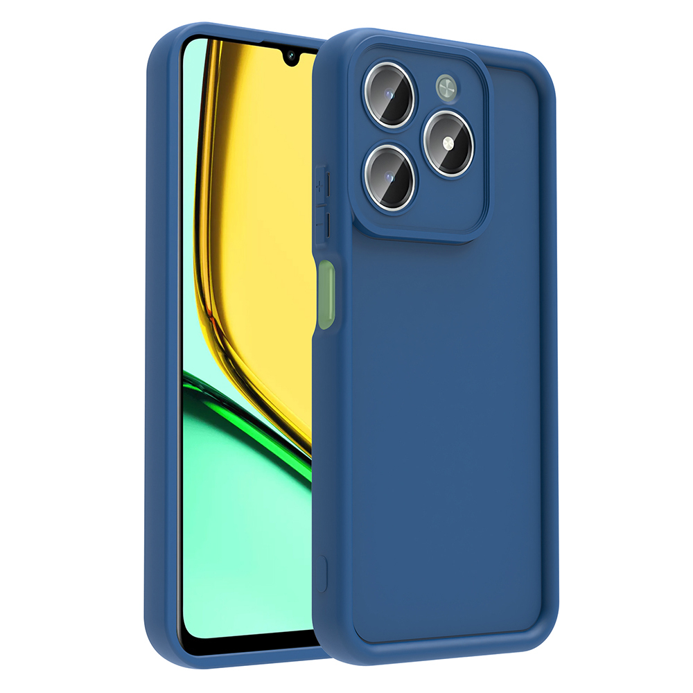 Realme C61 Kılıf Kamera Korumalı NXXA Ananas Kapak - Koyu Yeşil