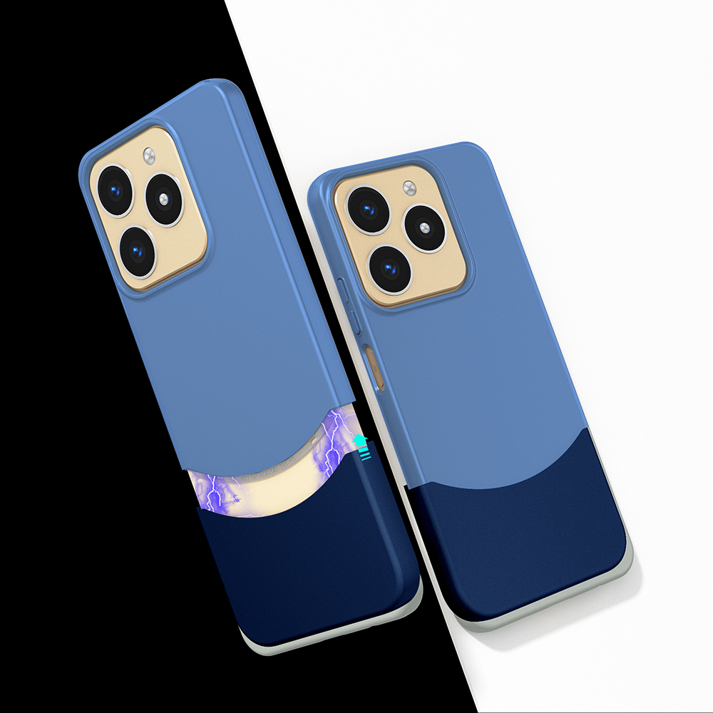 Realme C61 Kılıf Mıknatıslı NXXA Duble Kapak - Lacivert