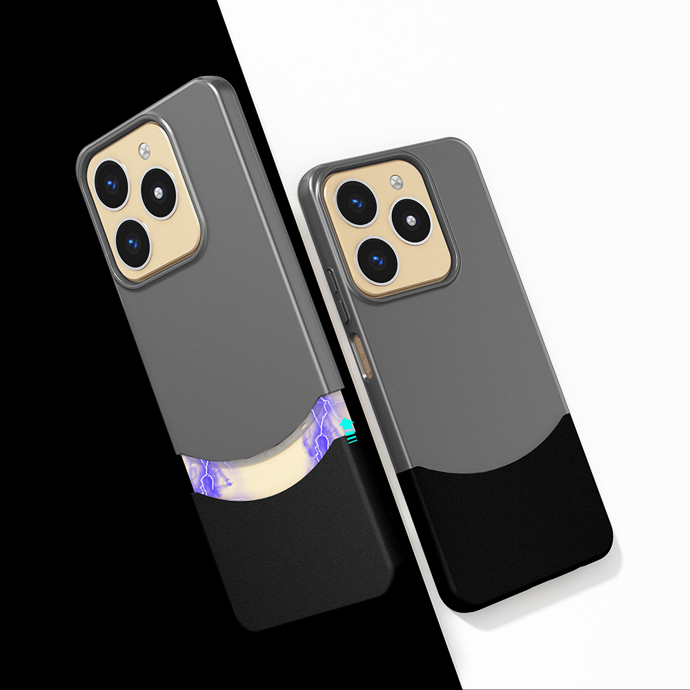Realme Note 60 Kılıf Mıknatıslı NXXA Duble Kapak - Siyah