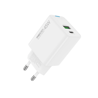 Recci RC108E GaN Technology Fast Charging Head Type-C to Type-C PD 45W Wired Charging Set - Recci
