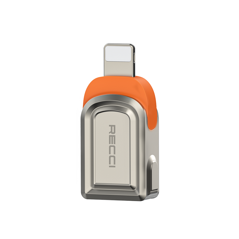 Recci RDS-A16L Ultra Hızlı Veri Aktarıcı Adaptör USB 3.0 to Lightning OTG - Gri