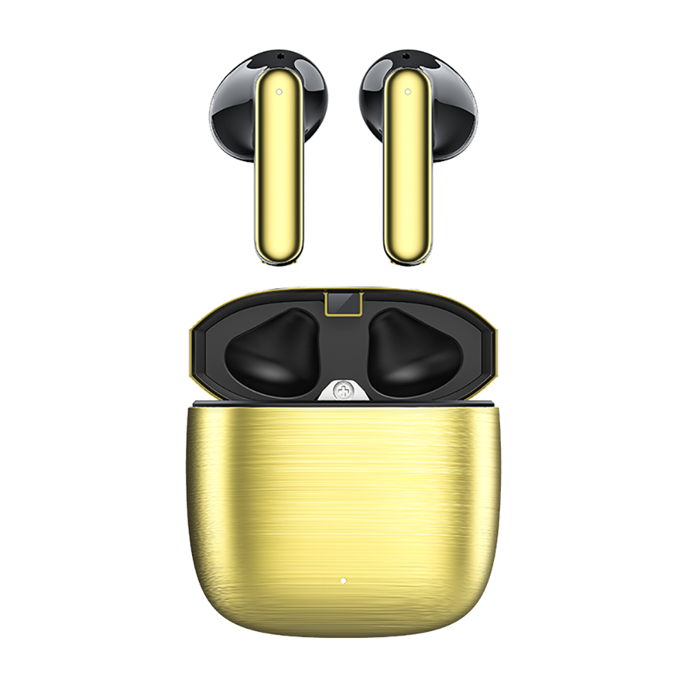Recci REP-W42 Bounty Hunter Serisi TWS Kulak İçi Bluetooth v5.2 Kulaklık - Gold