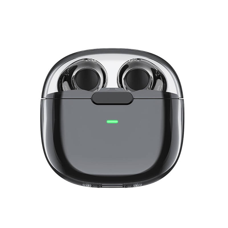 Recci REP-W50 Şeffaf Tasarım Hi-Fi Ses Kaliteli Bluetooth v5.3 Amber Serisi Kulak İçi Kulaklık - 4