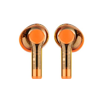 Recci REP-W50 Şeffaf Tasarım Hi-Fi Ses Kaliteli Bluetooth v5.3 Amber Serisi Kulak İçi Kulaklık - 5