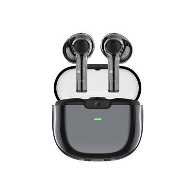 Recci REP-W50 Şeffaf Tasarım Hi-Fi Ses Kaliteli Bluetooth v5.3 Amber Serisi Kulak İçi Kulaklık - 7