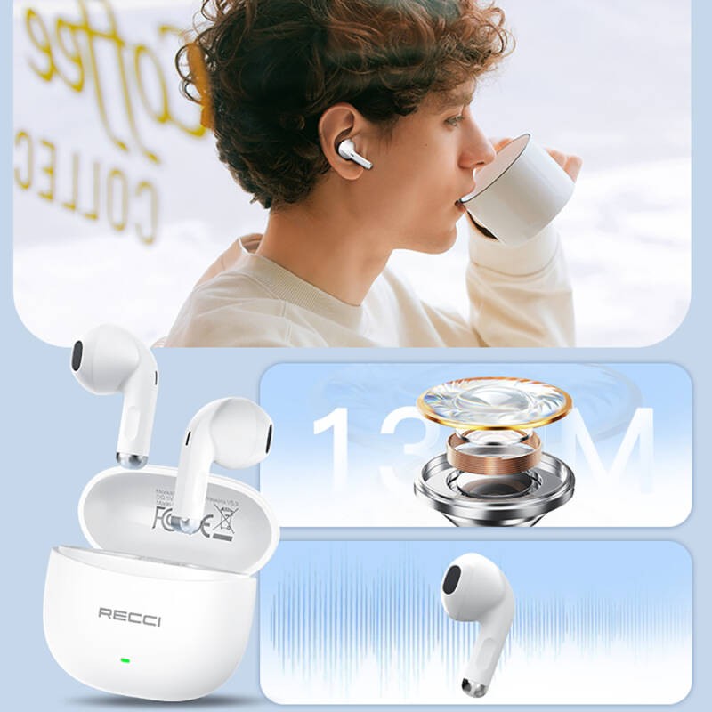 Recci REP-W81 Melody Serisi Hi-Fi Ses Kaliteli TWS Kulak İçi Bluetooth v5.3 Kulaklık - 4