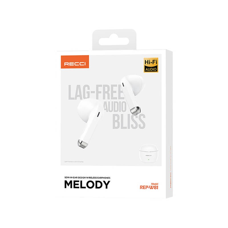 Recci REP-W81 Melody Serisi Hi-Fi Ses Kaliteli TWS Kulak İçi Bluetooth v5.3 Kulaklık - 12