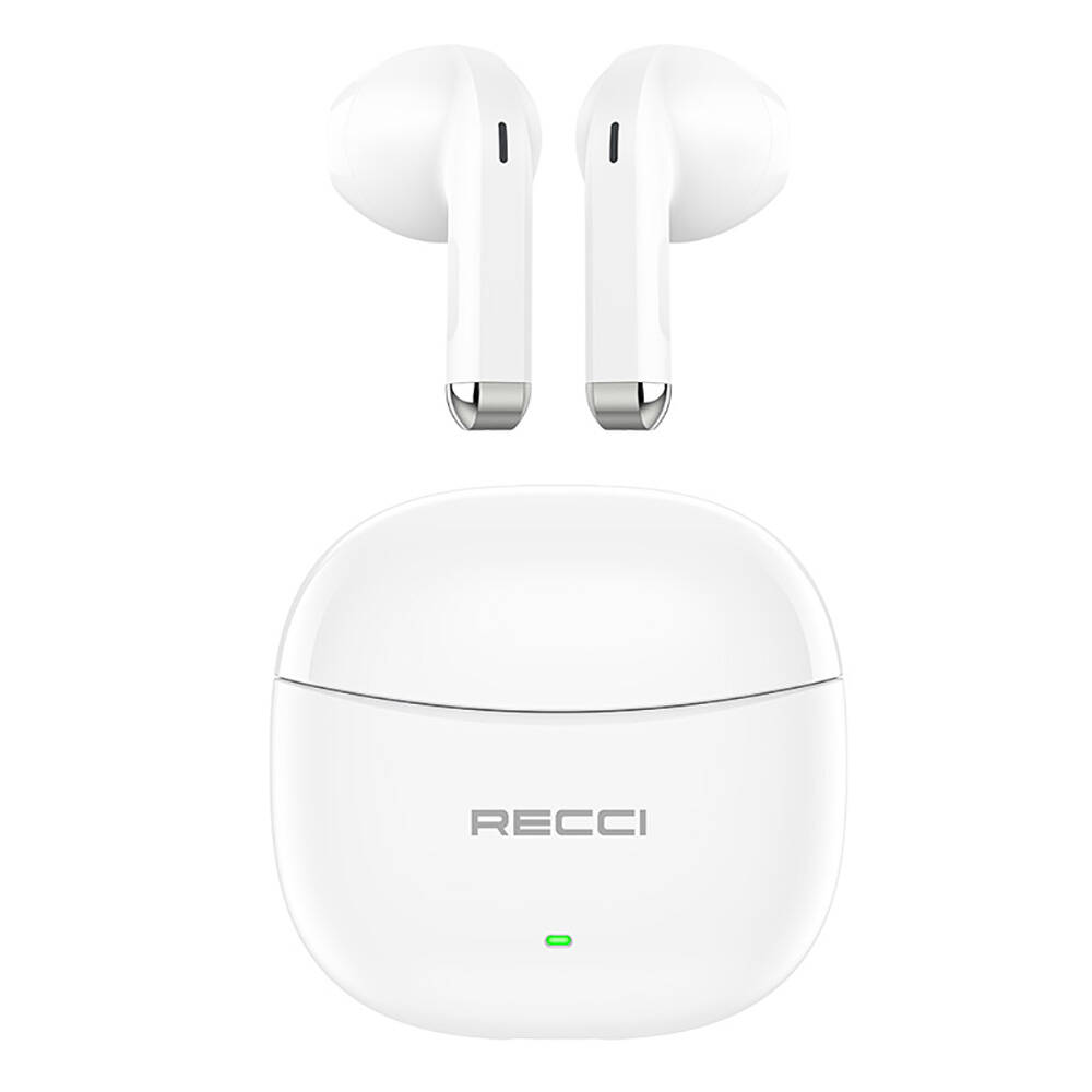 Recci REP-W81 Melody Serisi Hi-Fi Ses Kaliteli TWS Kulak İçi Bluetooth v5.3 Kulaklık - Beyaz