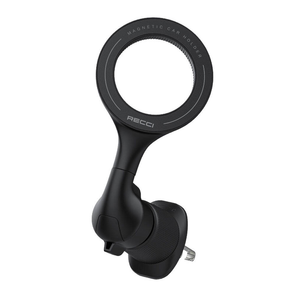 Recci RHO-C42 M-safe Magnetik 360° Dönebilen Havalandırma Tasarım Araç Telefon Tutucu - Siyah