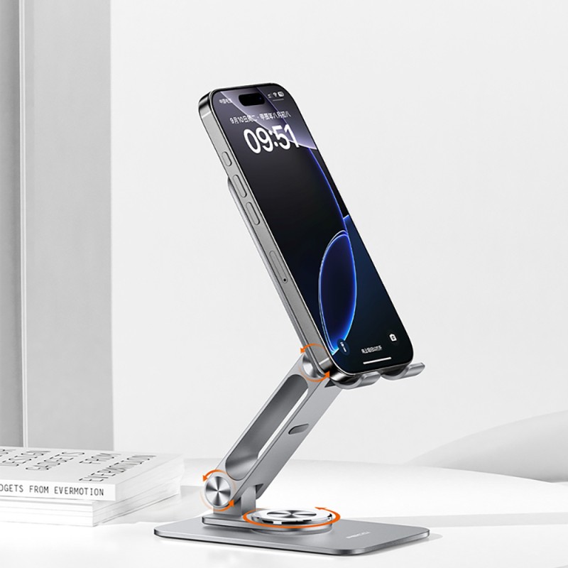 Recci RHO-M22 Adjustable Foldable 360 ​​Degree Rotating Phone and Tablet Stand - 6