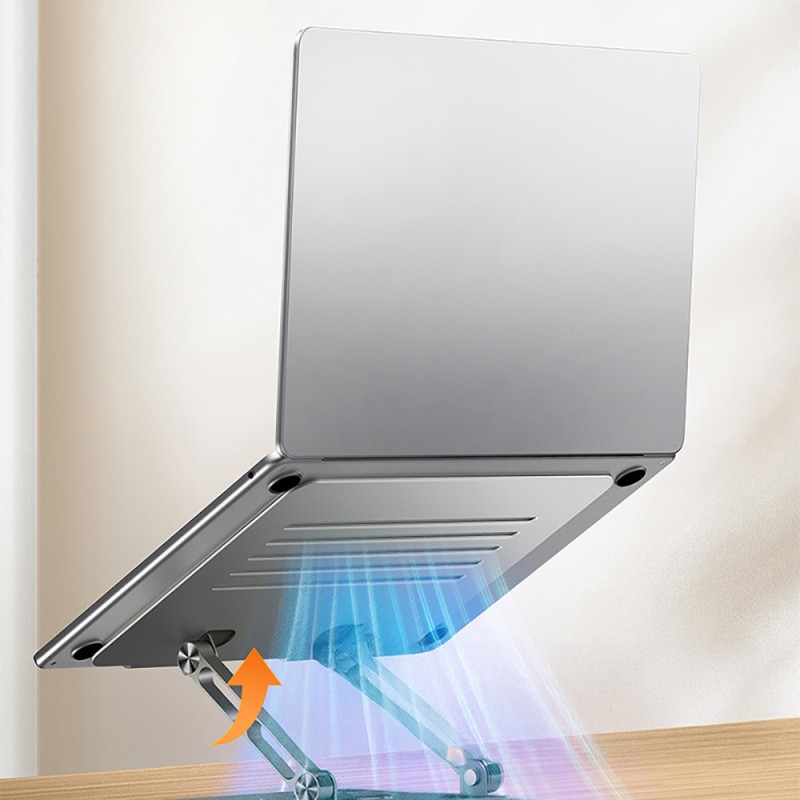Recci RHO-M25 360 Degree Rotating Foldable Laptop Stand - 9