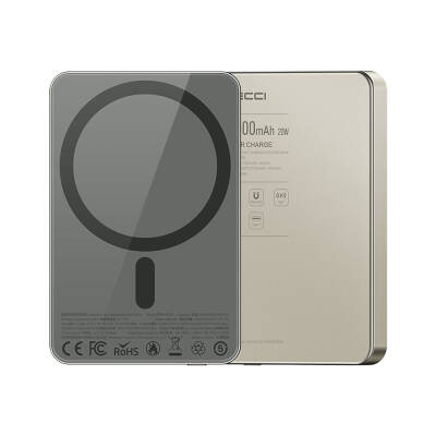 Recci RP26 PD 20W Ultra Thin Fast Charging Wireless Powerbank 15W 10000mAh - Recci