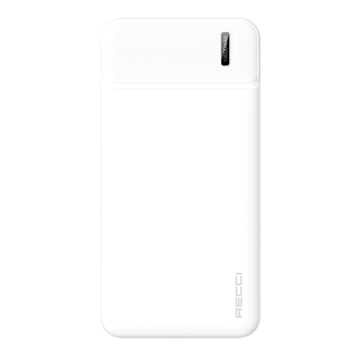 Recci RPB-N16C Ultra Slim Fast Charging Wireless Powerbank with LED Light Indicator 10000mAh - Recci