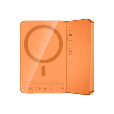 Recci RPB-W35 Ultra İnce PD 20W Hızlı Şarj Özellikli Wireless Powerbank 15W 5000mAh - 5