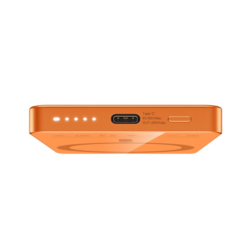 Recci RPB-W35 Ultra Slim PD 20W Fast Charging Wireless Powerbank 15W 5000mAh - 6