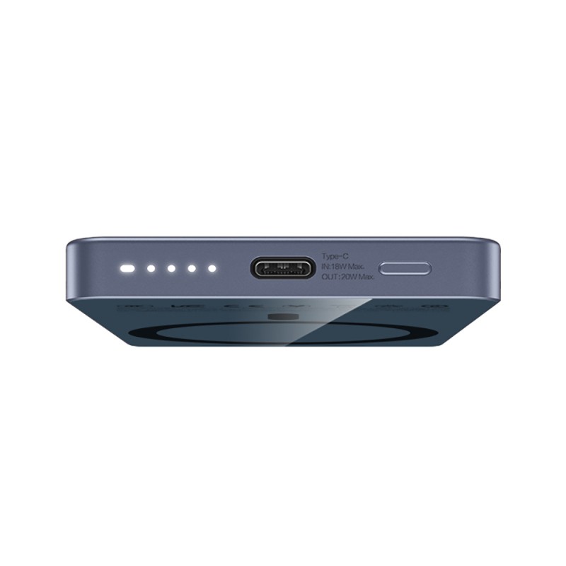 Recci RPB-W35 Ultra Slim PD 20W Fast Charging Wireless Powerbank 15W 5000mAh - 12