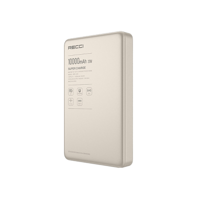 Recci RPB-W36 Ultra İnce PD 20W Hızlı Şarj Özellikli Wireless Powerbank 15W 10000mAh - Recci