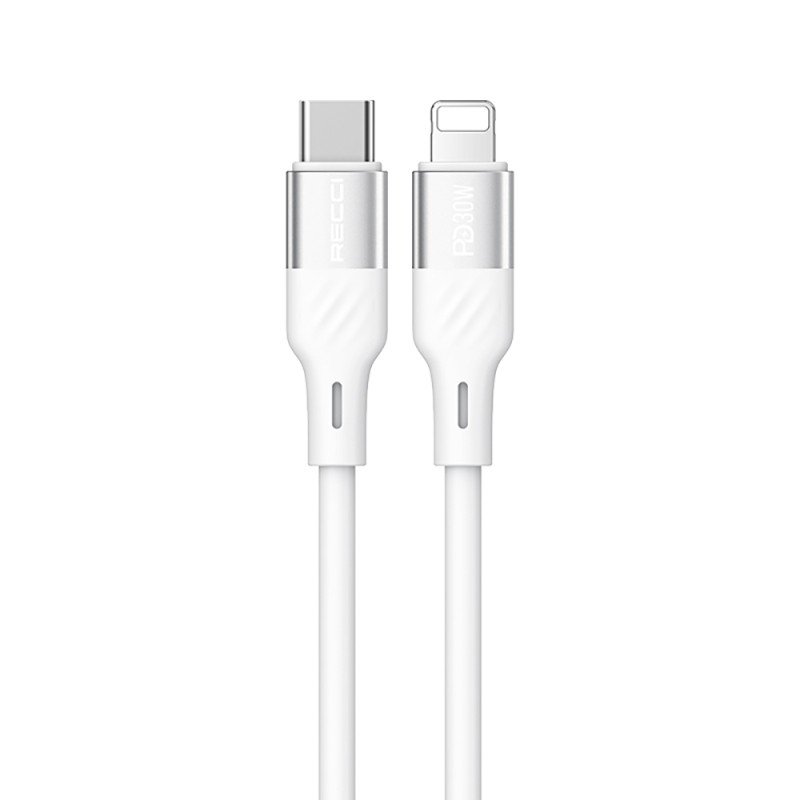 Recci RS22CL Excellence Series Type-C to Lightning PD 30W Fast Charging Data and Charging Cable 1.5m - 1