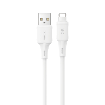 Recci RS52L USB-A to Lightning 2.4A Fast Charging Data and Charging Cable 1M - Recci