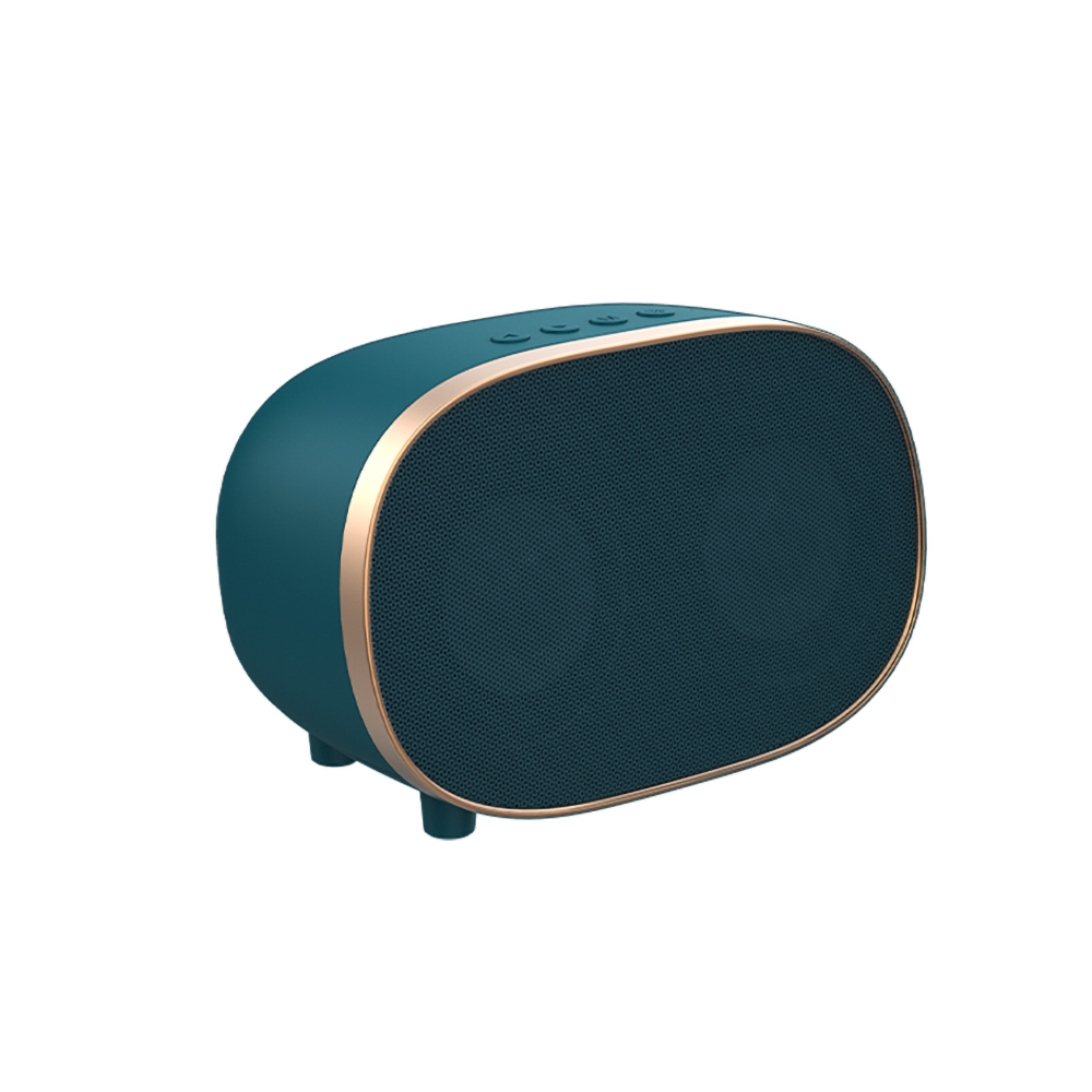 Recci RSK-W10 TF/AUX Hi-Fi Wireless Bluetooth 5.0 Speaker Hoparlör 3W 1200mAh - Koyu Yeşil