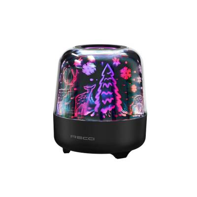 Recci RSK-W20 Magic Forest Series TF/AUX/USB Hi-Fi RGB Lighted Wireless Bluetooth 5.0 Speaker 1200mAh - Recci