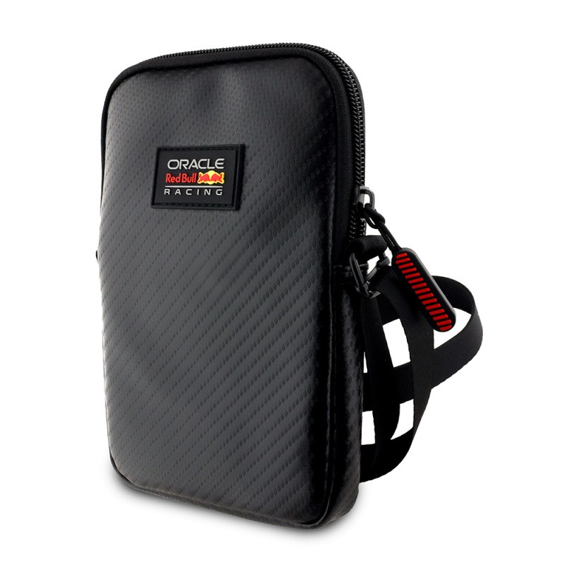 Redbull Original Licensed PU Carbon Fiber Design Cross Body Accessory Bag - 3