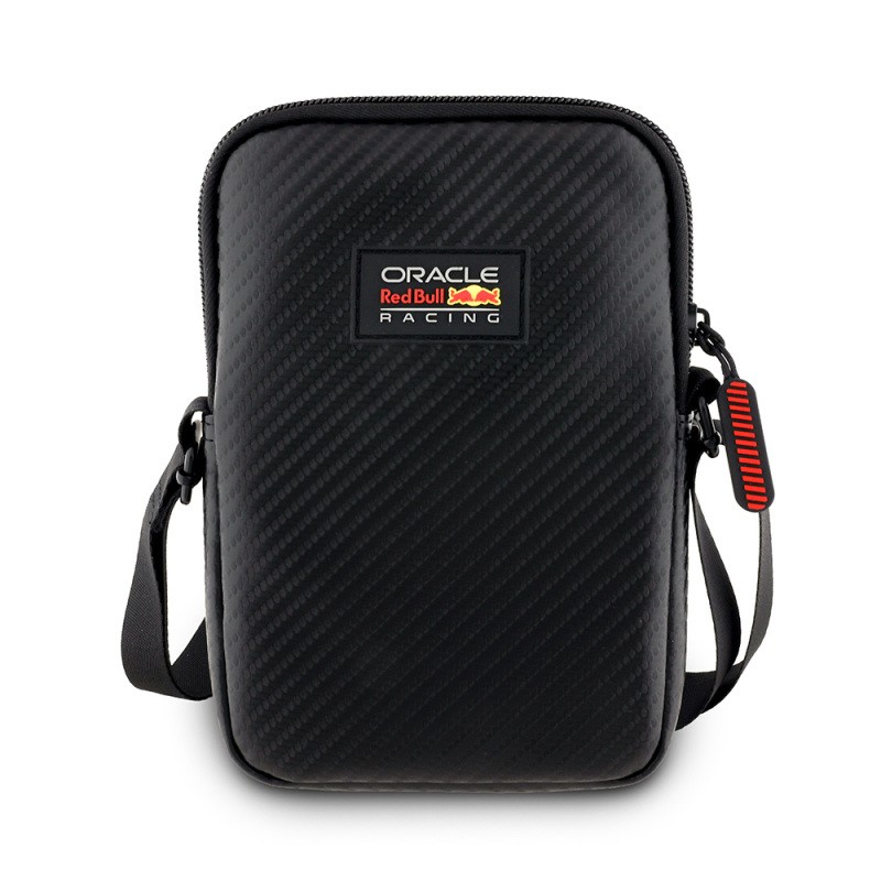 Redbull Original Licensed PU Carbon Fiber Design Cross Body Accessory Bag - 2