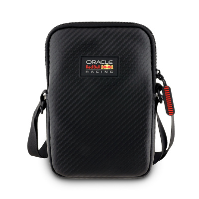 Redbull Orjinal Lisanslı PU Karbon Fiber Tasarımlı Çapraz Vücut Aksesuar Çantası - Redbull