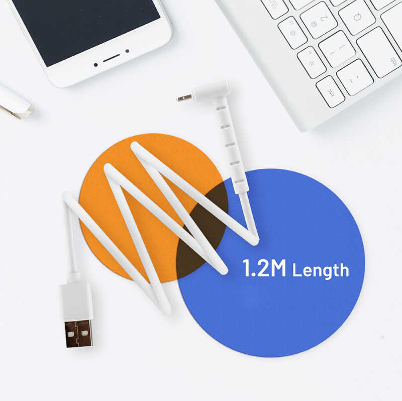 Roar Kick Stand Data Lightning Usb Kablo - Beyaz