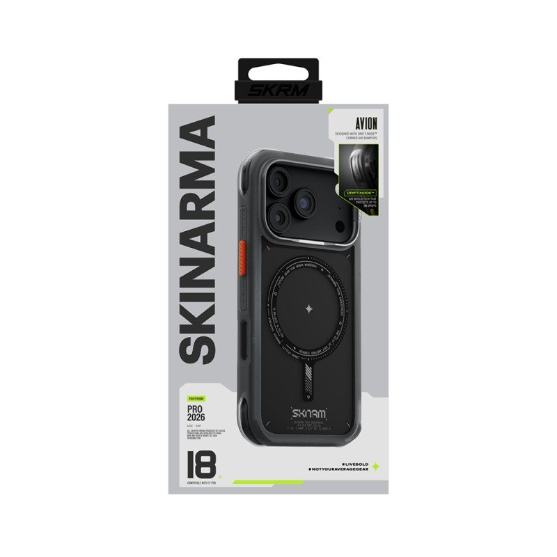 Skinarma Avion Case for Apple iPhone 18 Pro Max – M-Safe Charging Compatible with Airbag Design - 35